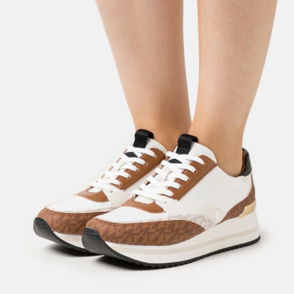 MICHAEL KORS WOMEN'S MARIAH TRAINER SNEAKERS   SIZE 9.5 | - Picture 2 of 10